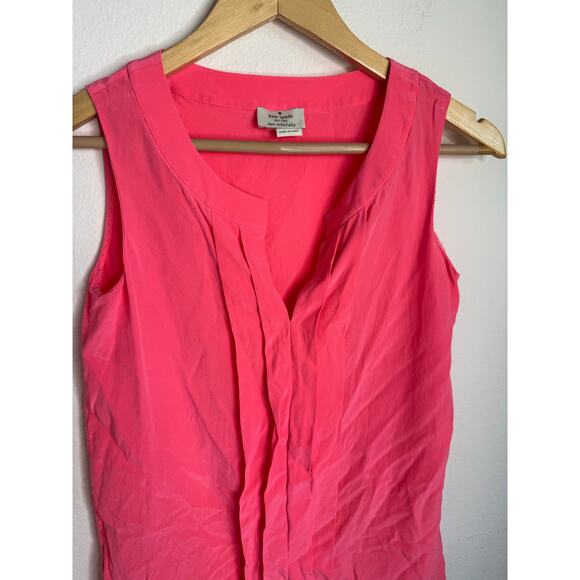 Kate Spade Womens Silk Pink Tank Top Size Small - Picture 2 of 8